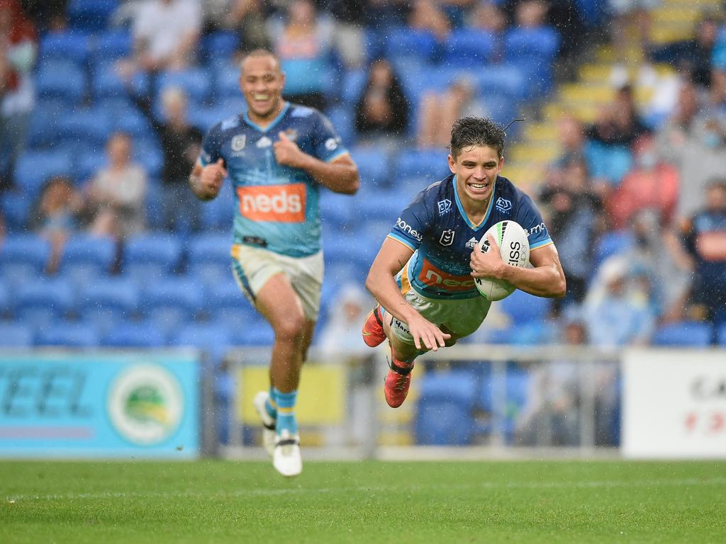 Jayden Campbell will get first crack at playing fullback for the Titans in 2022. Picture: NRL Photos