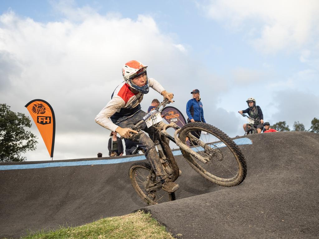 Mountain bike riders from across Australia descended on the Pioneer Valley at the weekend for the inaugural Rocky Trail Entertainment Fox Superflow at Finch Hatton in July, 2024. Picture: Rocky Trail Entertainment