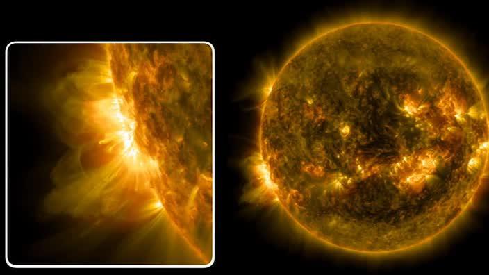 NASA captures two massive solar flares on the Sun