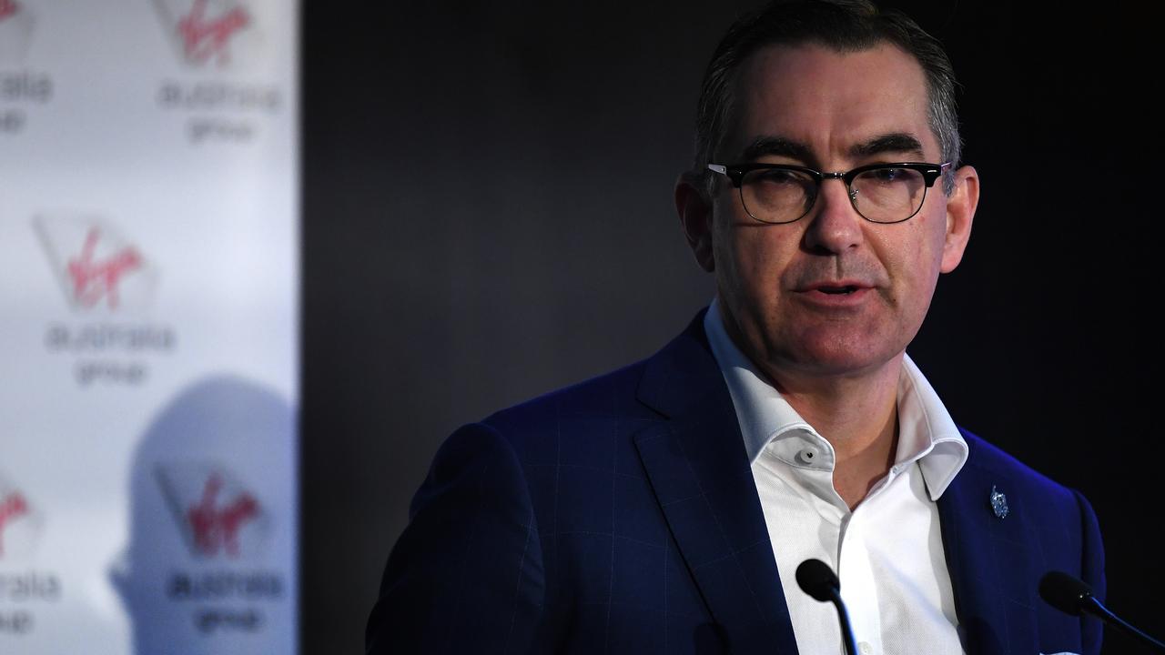 Virgin Australia CEO Paul Scurrah announced the changes that will come in to place from 2020. Picture: AAP Image/Dan Peled.