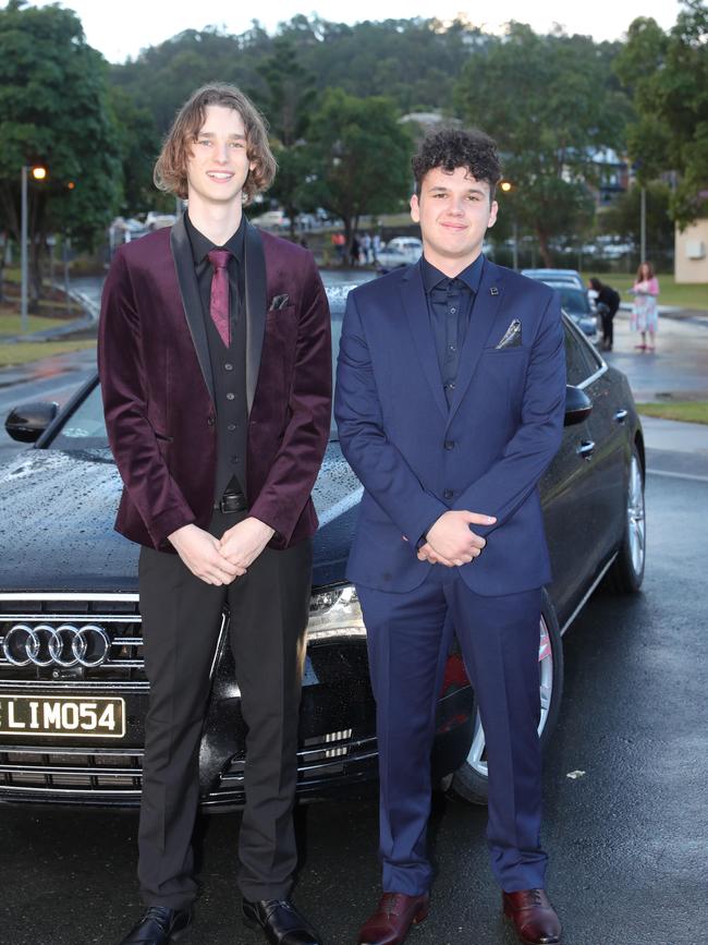 Pacific Pines High formal, at the school. Andrej Sijakovski & Ethan King Picture Glenn Hampson