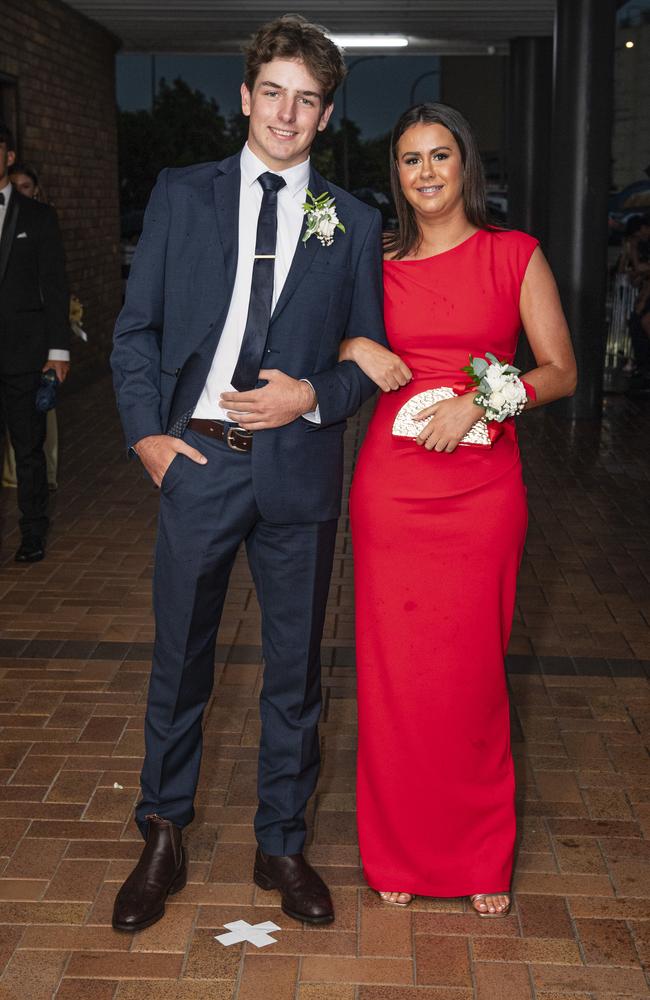 Angus Creighton and partner Lily Schneider at Toowoomba Grammar School formal at Rumours International, Wednesday, November 13, 2024. Picture: Kevin Farmer