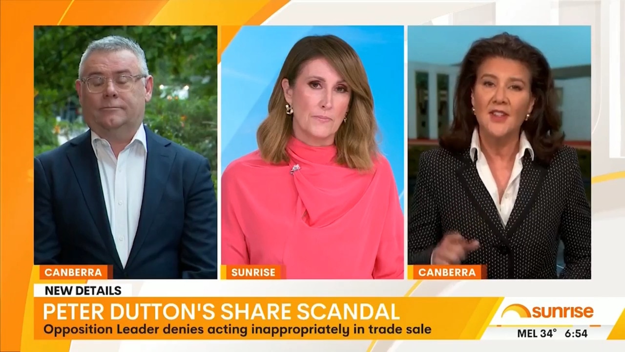 "Grubby": Jane Hume explodes over Peter Dutton's share scandal