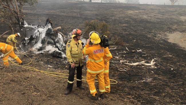 Pictures from volunteer Tweed firefighters in a Far North Coast strike team at Cobargo helping fight the south NSW bushfires. The crews stayed overnight at Tathra. Pictures courtesy of Tweed Coast Rural Fire Brigade