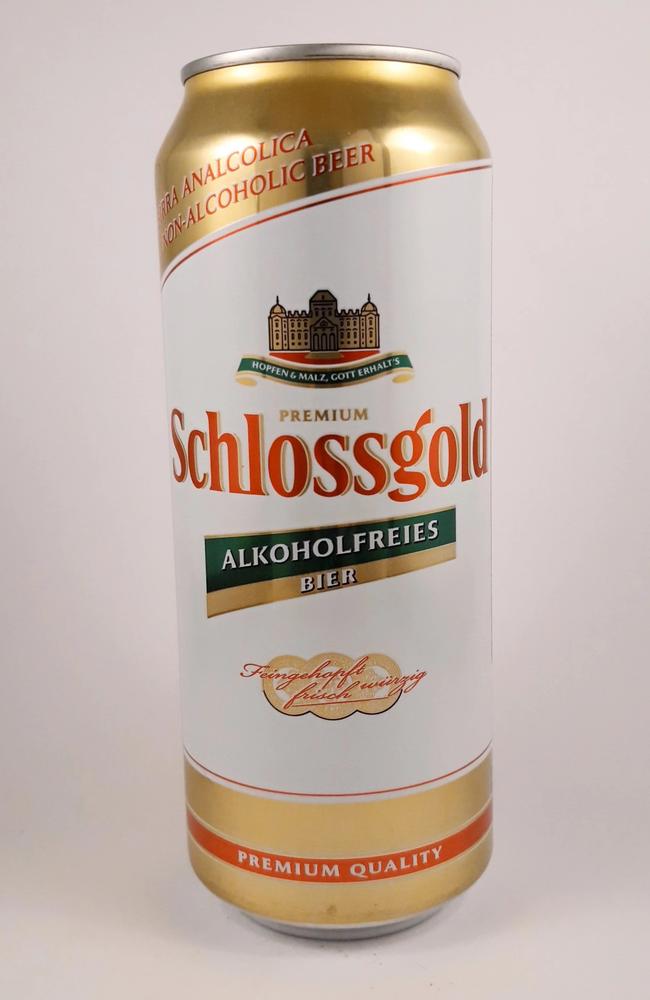 Nathan Hall's DNA was found on a can of non-alcoholic Schlossgold beer.