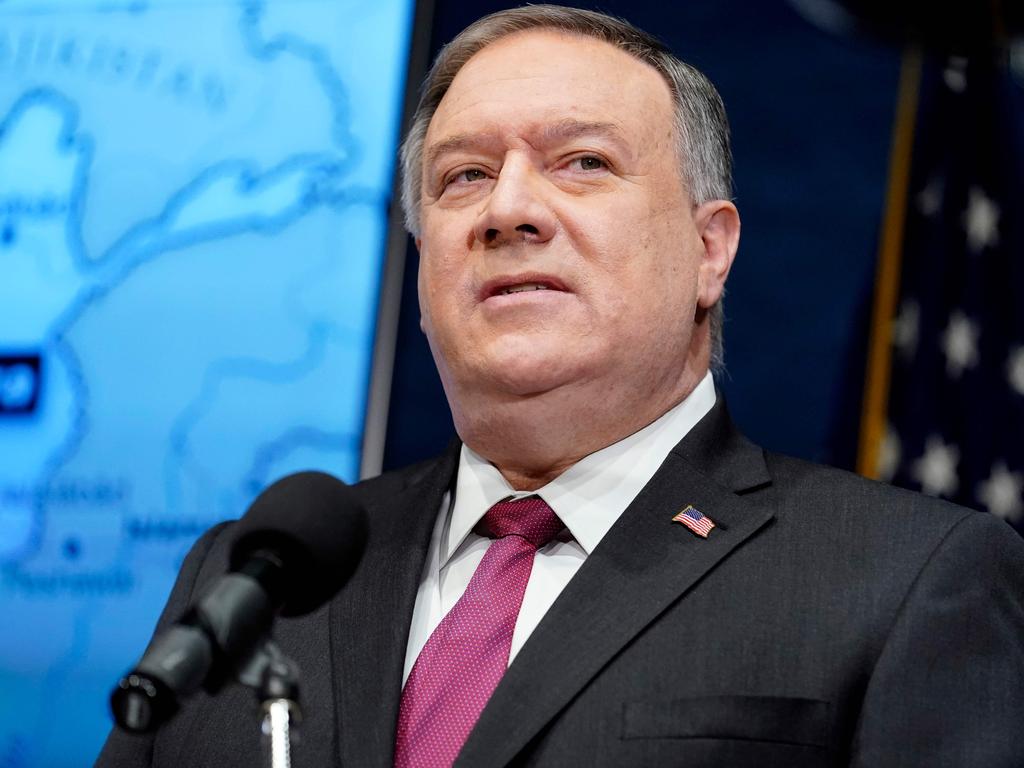 Former US Secretary of State Mike Pompeo has claimed there’s ‘piles of evidence’ Covid was leaked from a Chinese lab. Picture: Andrew Harnik/AFP