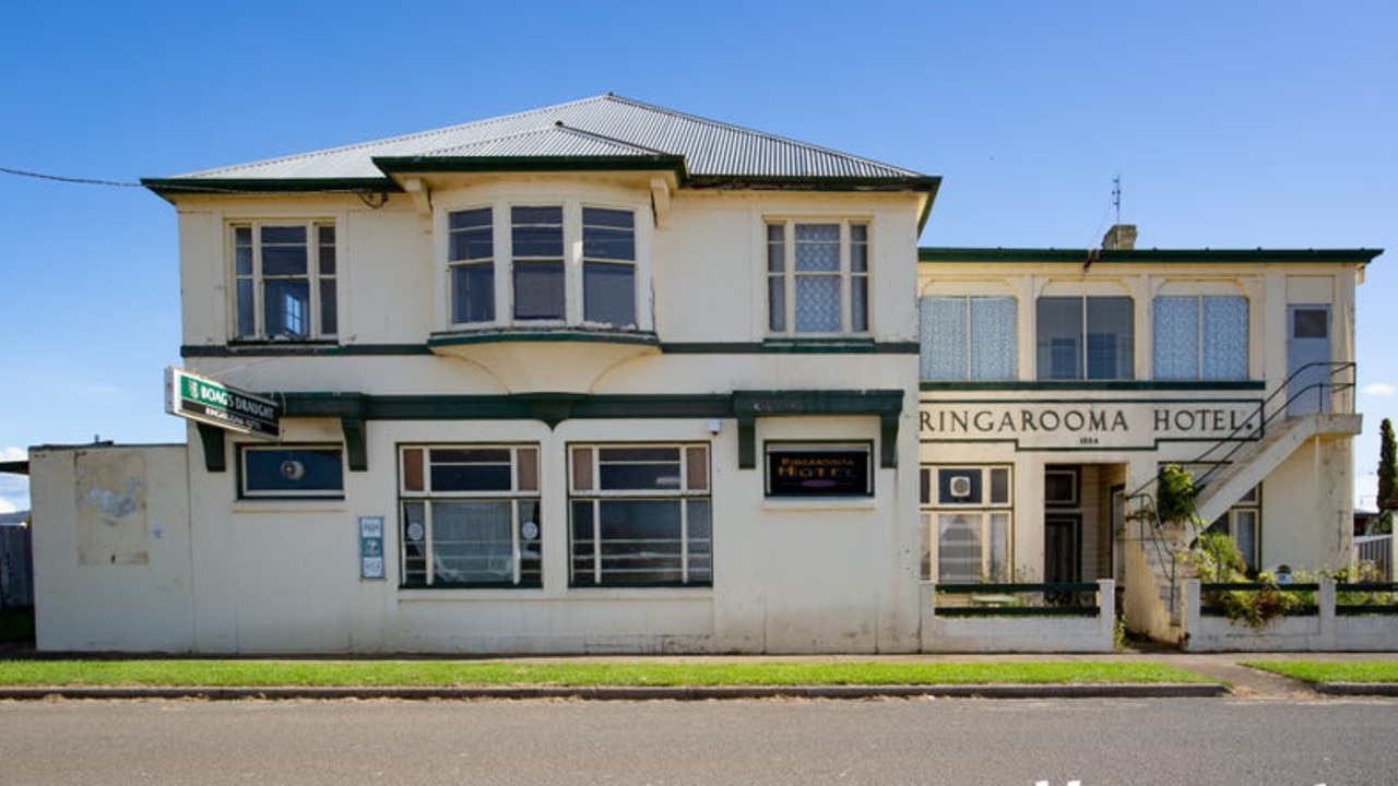 The Ringarooma Hotel, built 1884, ceased operating as a pub approximately four years ago. Picture: REA/ Harcourts North East