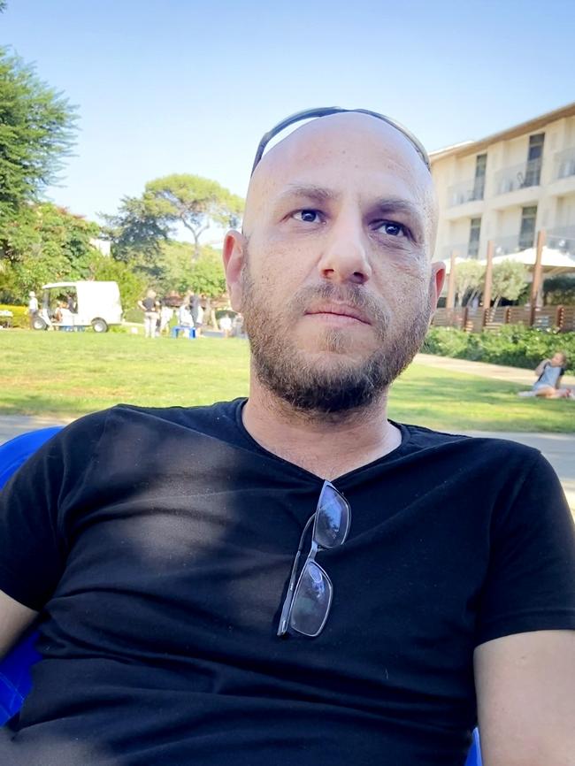 Maor Moravia, aged 37, survived the terrorist attack on Kfar Aza, in Israel’s south. His family, along with the rest of the village, are recovering at the Shefayim Hotel in the centre of the country.