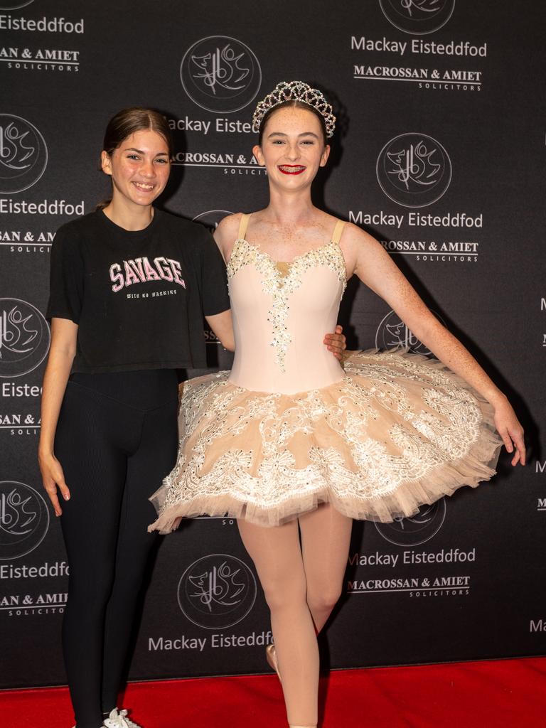Kalaya Williams and Sophie Dolphin at the 75th Mackay Eisteddfod 2022.Picture: Michaela Harlow