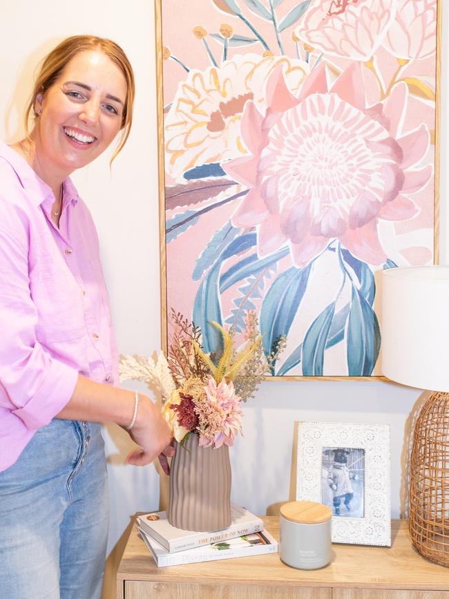 Kmart influencer Helen James at home. Picture: Kmart