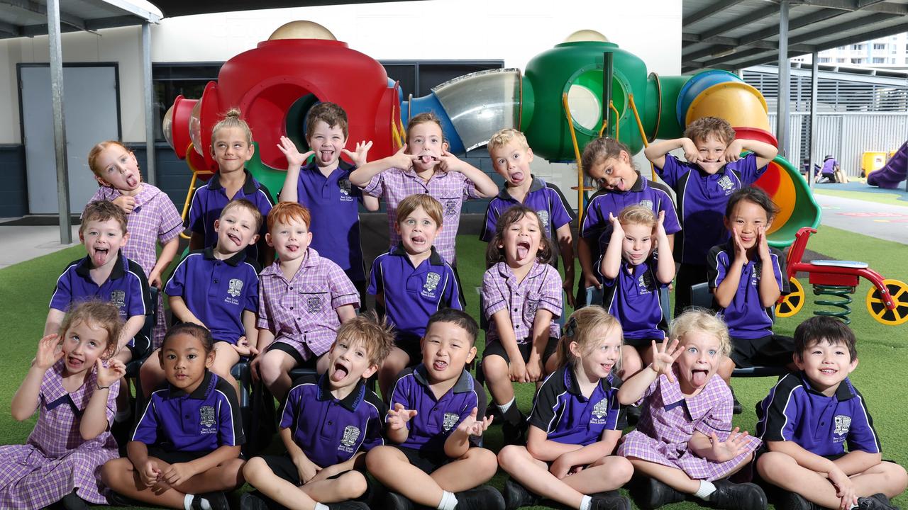 My First Year: Broadbeach State School Prep A. Front row: Sarah-Grace, Katara, Hugh, Alex, Frankie, Sienna, John. Middle row: Jack, Harrison, Hudson, Mac, Ruby, Mia, Emma. Back row: Sage, Viktor, George, Remi, Ryker, Eva, Lex. Picture Glenn Hampson