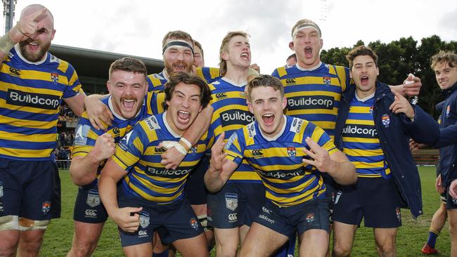 Sydney Uni celebrations after their big win at Leichhardt Oval.