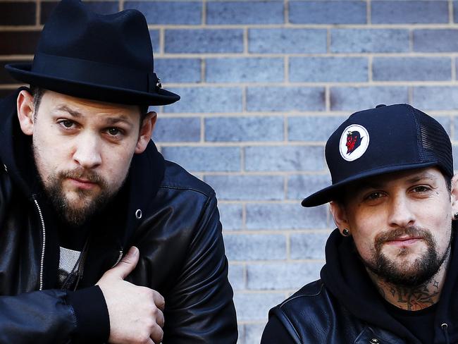 Pictured are The Madden Brothers Joel and Benji in Surry Hills today.