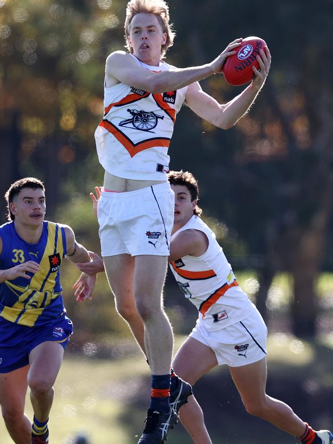 Liam Podhajski in action for Calder Cannons. Picture: Michael Klein