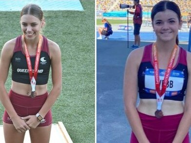 Two of Mackay's brightest young stars have come home with some hardware after phenomenal performances at the weekends Track and Field nationals in Brisbane.  Picture: Mackay Athletics