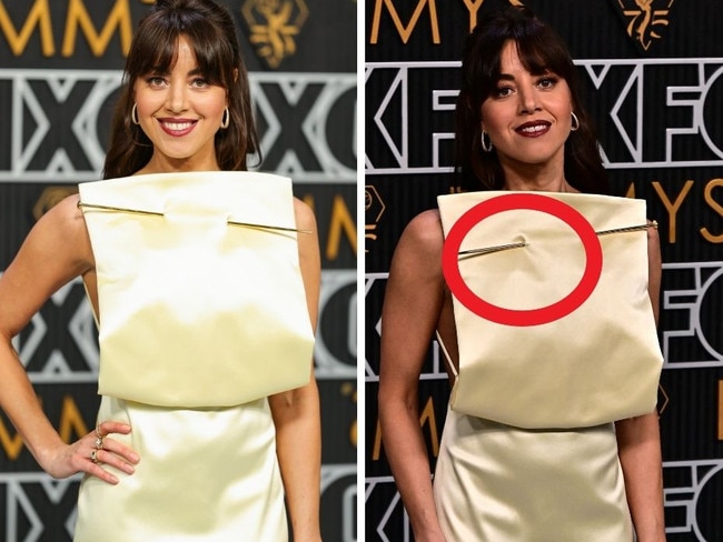 Aubrey Plaza chose an interesting accessory. Picture: