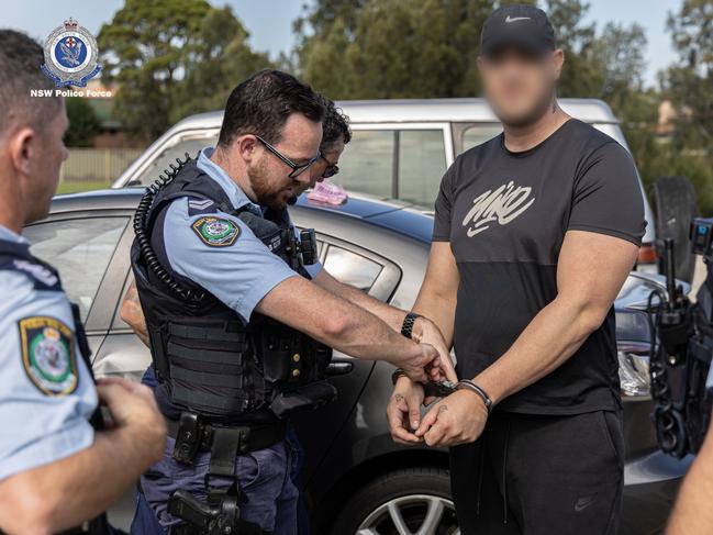 An alleged offender arrested as part of Operation Amarok raids across Sydney and regional NSW so far this year.