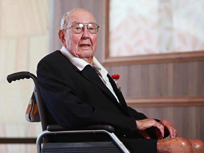 Wal Williams at RSL LifeCare Village in Narrabeen in 2017. Picture: Adam Yip / Manly Daily