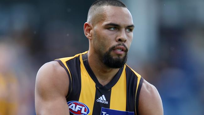 Jarman Impey in action against the Bulldogs. Pic: Michael Klein