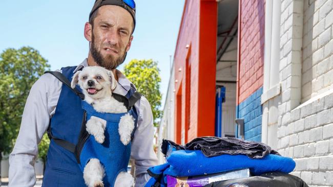 Hayden Patterson at Kennards storage unit facility on Port Rd, Thebarton. Pictured on 7th December 2024. Picture: Ben Clark