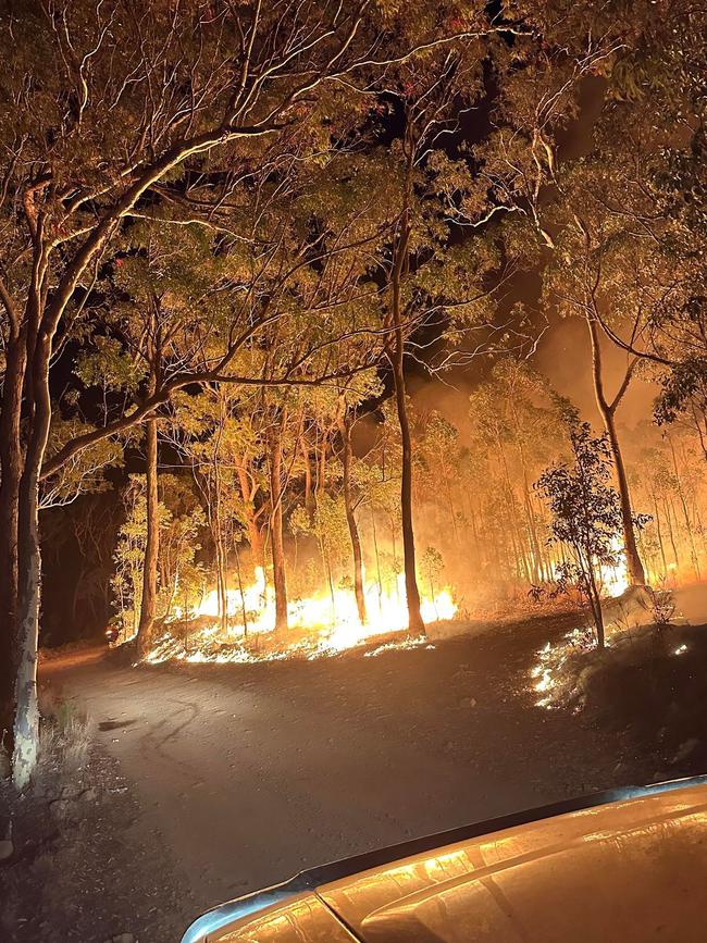 Crews fought the Watsonville fires through the night. Picture: Supplied