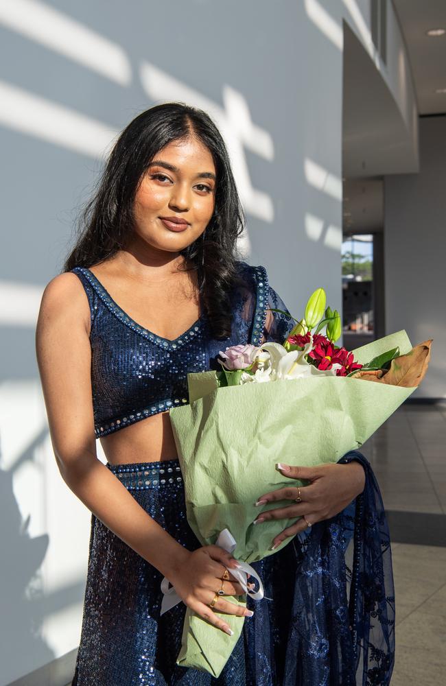 Shreyaa Ramesh at the Year 12 School formals of Darwin High School at Darwin Convention Centre, Darwin. Picture: Pema Tamang Pakhrin.