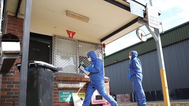 The former Cardiff chicken processing plant which has been cordoned off by police investigating the alleged murder of Danielle Easey. Picture: Peter Lorimer