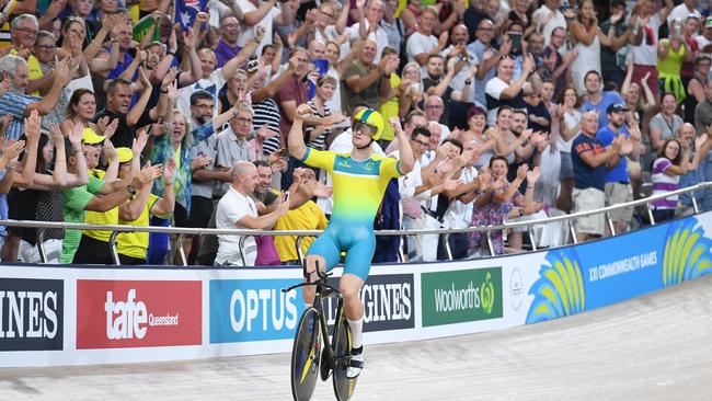 After missing out in the sprint, Matt Glaetzer won the 1km time trial at the Gold Coast Commonwealth Games. Picture: Dan Peled (AAP).