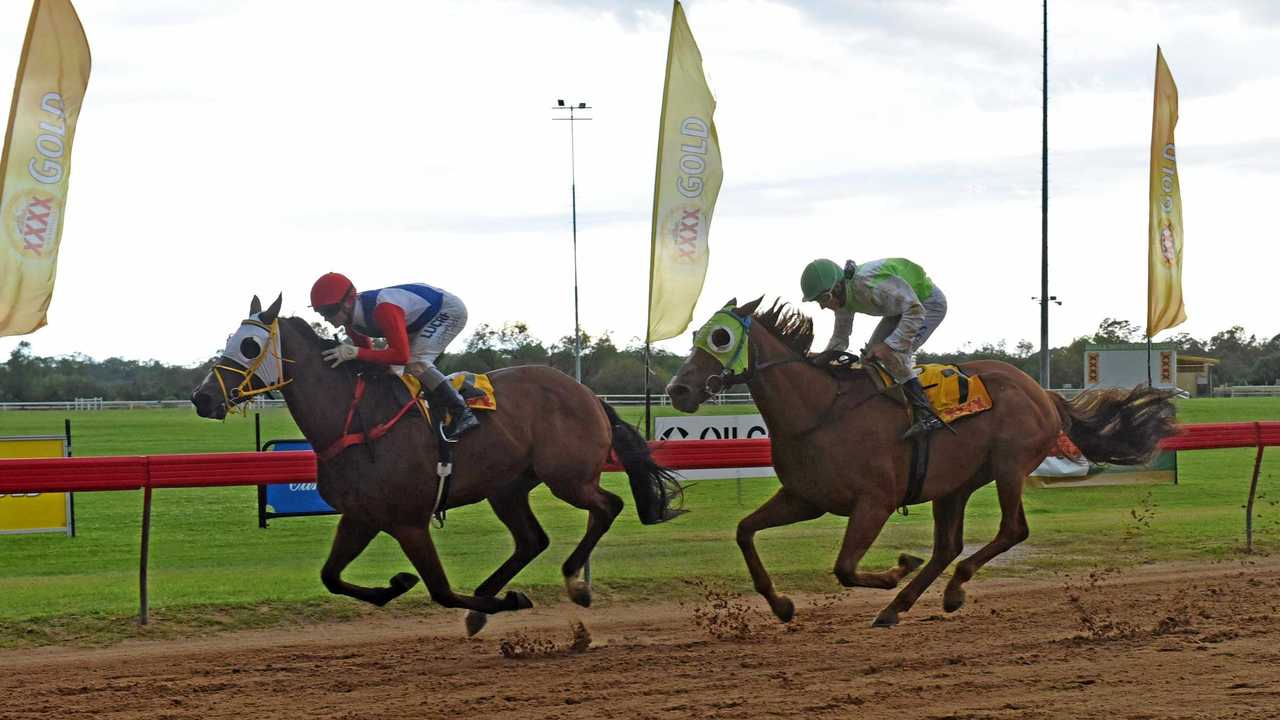 Gully Command and jockey Anthony Allen won the 2017 Roma Cup. Picture: Alexia Austin