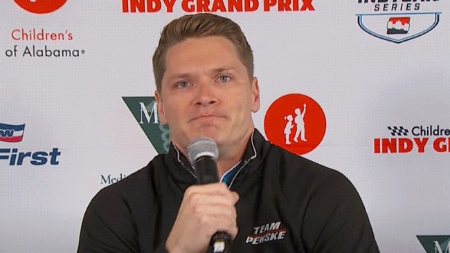 Josef Newgarden breaks down over cheating scandal