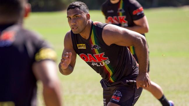 Penrith will let Tevita Pangai Jr loose for his Panthers debut against the Bunnies. Picture: Panthers