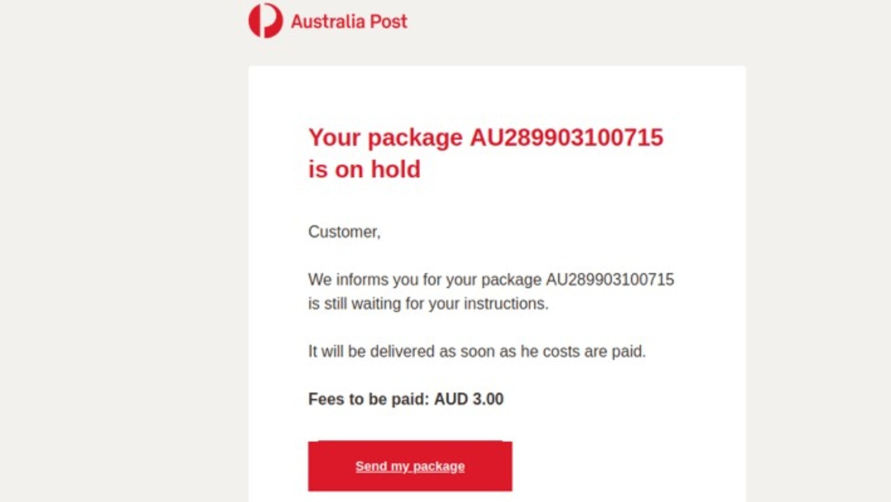 Australia Post scam: Email you should ‘delete immediately’ | news.com ...