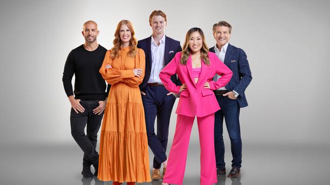 Shark Tank Australia - Sabri Suby, Dr Catriona Wallace, Davie Fogarty, Jane Lu and Robert Herjavec - Adelaide-based Oodie founder Davie Fogarty is starring on Ten's Shark Tank this year. Picture: Supplied.