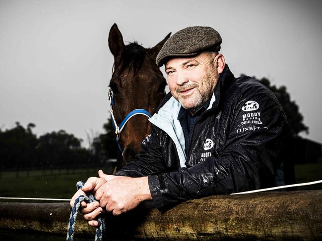 Peter Moody at his Belgrave South property. Picture: Nicole Cleary