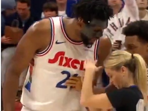 Joel Embiid was not happy.