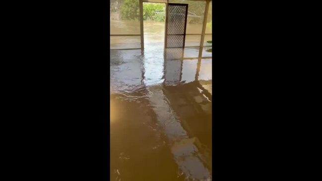 A Victorian man is forced to evacuate his late grandmother’s home as floods hit Rochester