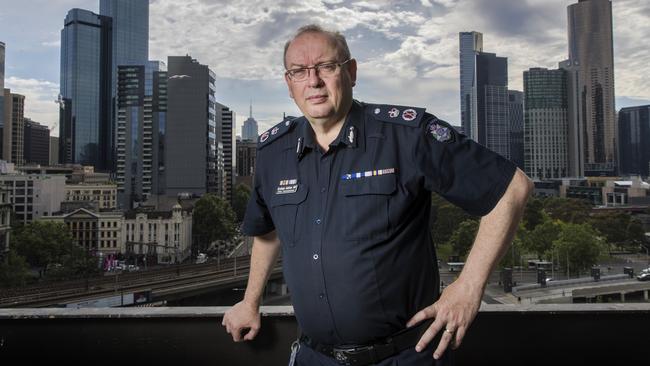 DO NOT USE BEFORE CONTACTING THE HERALD SUN PIC DESK------Police Chief Commissioner Graham Ashton at the Police Headquarters in Melbourne. Picture: Alex Coppel.