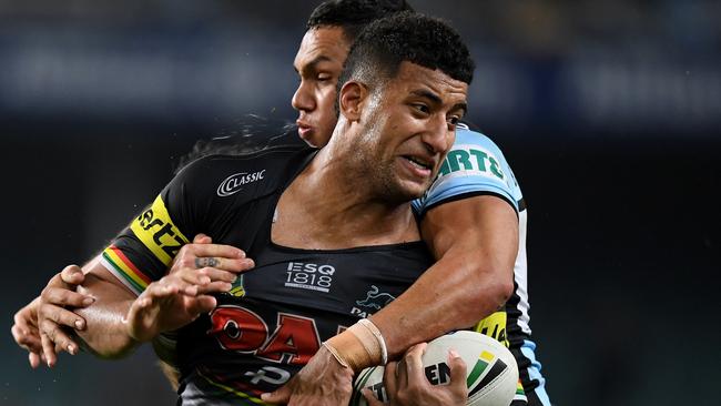 Kikau has become one of the most dangerous forwards in the league. AAP Image/Dan Himbrechts.