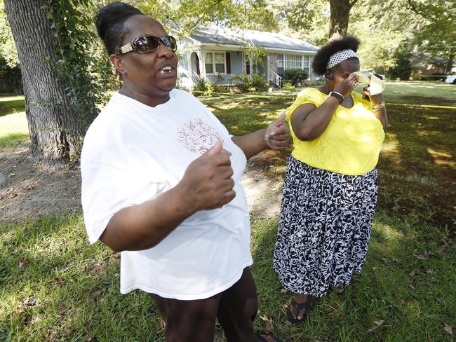 Next door neighbours of two nuns who were found dead in their home, Patricia Wyatt Weatherly, right, and Eloise Luckett. Picture: AP
