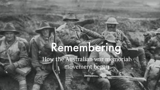 Anzac Day: How the war memorial movement began