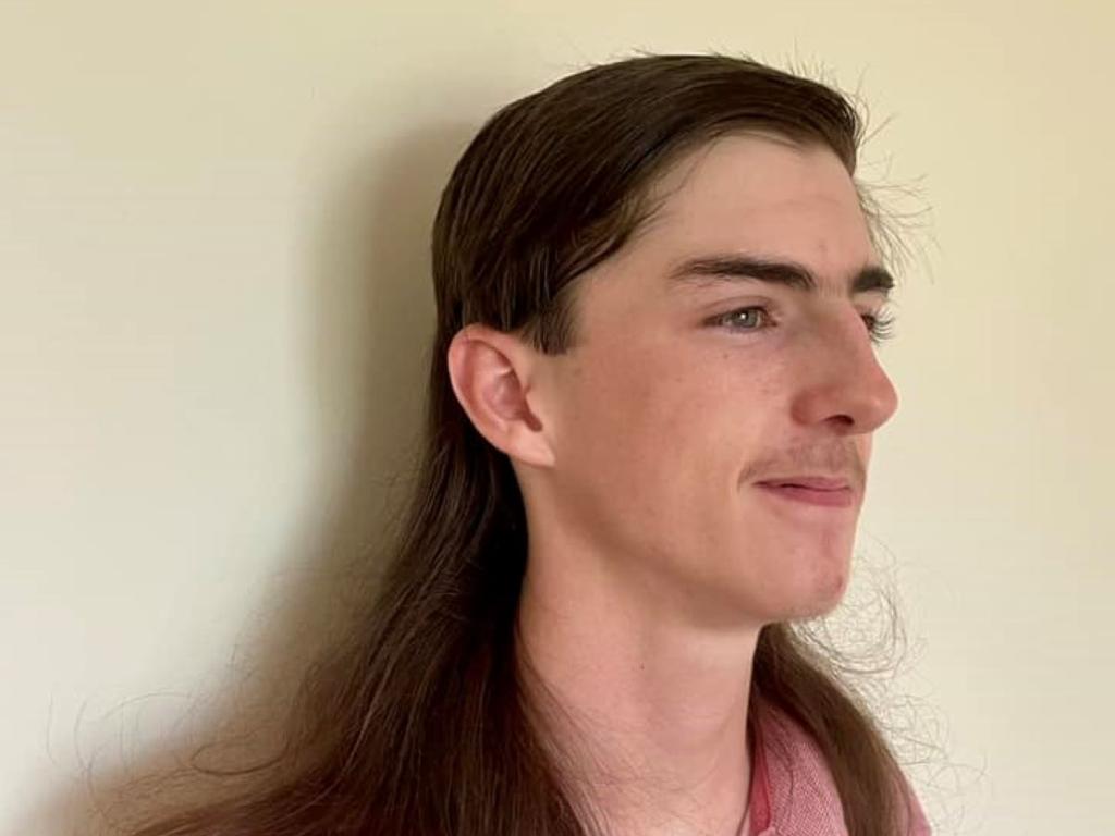 #5 runner up for Maranoa's best mullet competition Orry Mcleod.