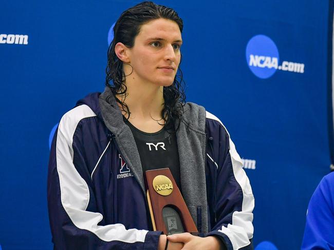 American transgender swimmer Lia Thomas. Picture: Icon Sportswire/Getty Images