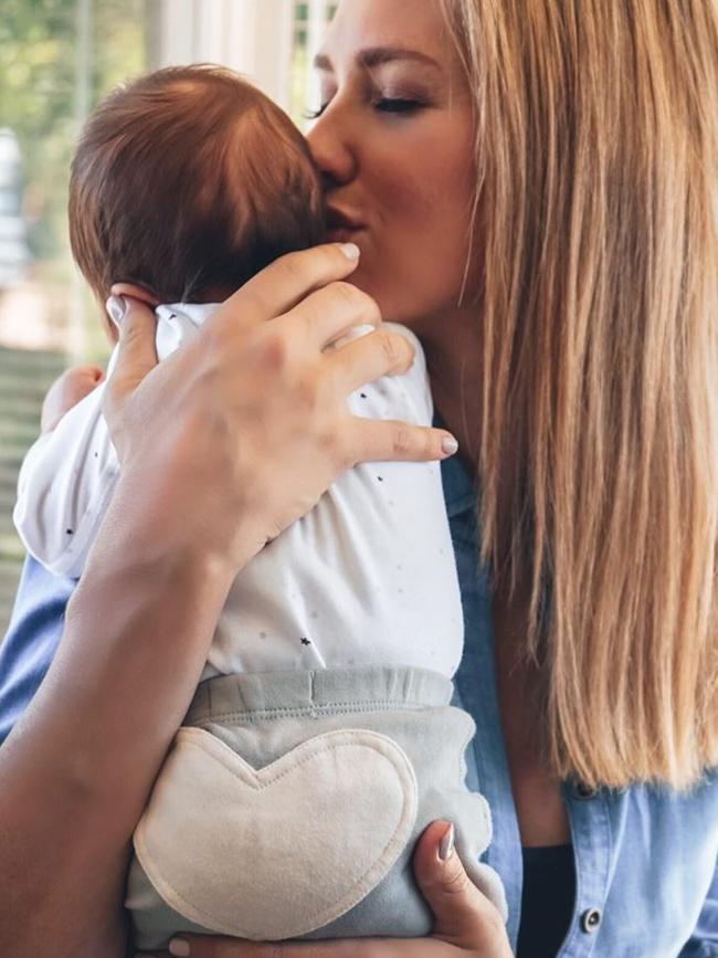 Quick kiss from mum. Picture: Instagram