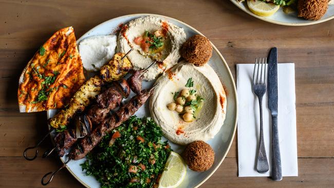 You can’t go wrong with the La Shish mixed plate. Picture: Monique Harmer