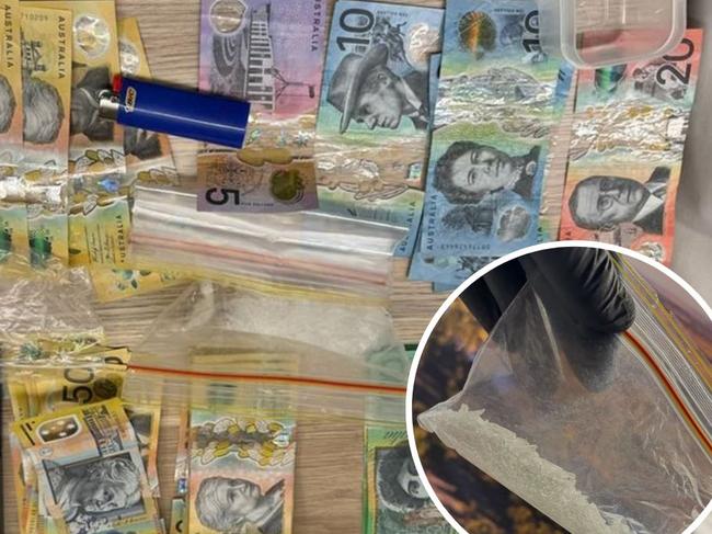 A 30-year-old woman and a 33-year-old man have been arrested after drugs and thousands of dollars in cash were found in their Murray Bridge hotel room.