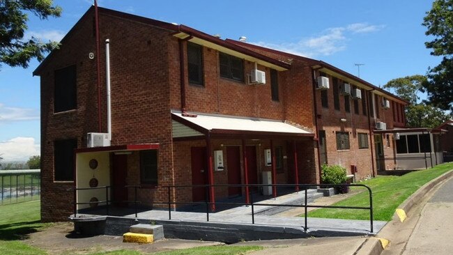 A photo of an accommodation block in the compound.