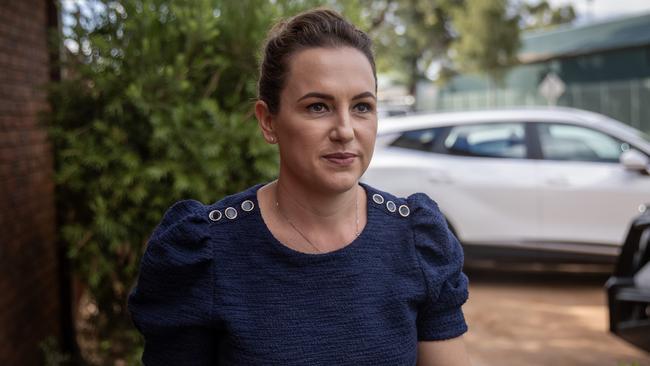 Ms Finocchiaro was forced to fly to Alice Springs this week. Photo: Liam Mendes / The Australian