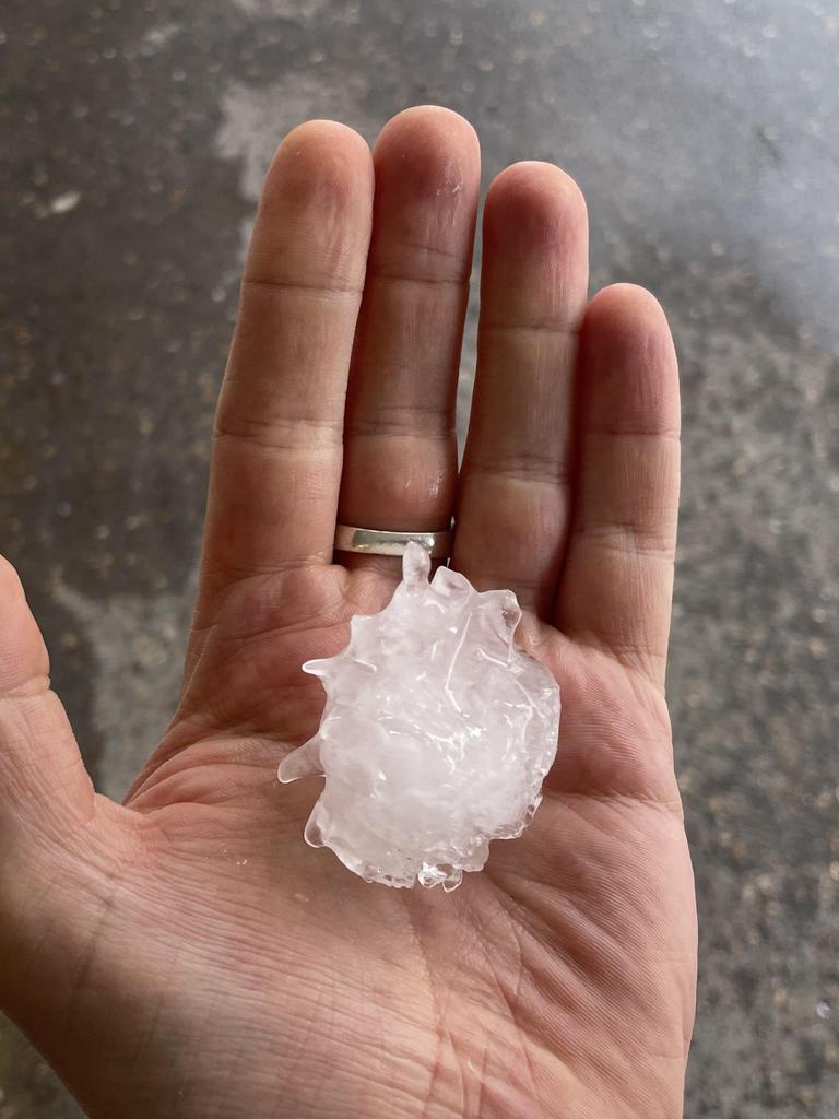 Hail across the Gympie region.