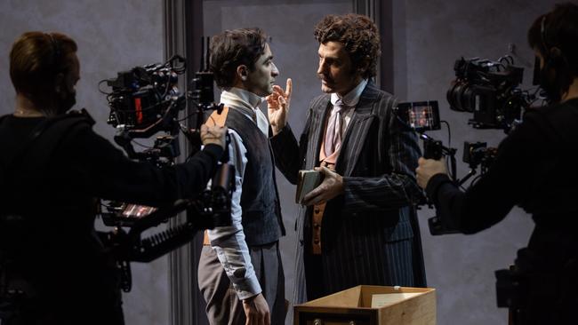 Matthew Backer and Ewen Leslie in Strange Case of Dr Jekyll and Mr Hyde, by Sydney Theatre Company. Picture: Daniel Boud