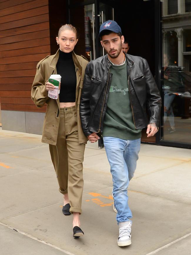Hadid was previously in a relationship with Zayn Malik. Picture: Raymond Hall/GC Images